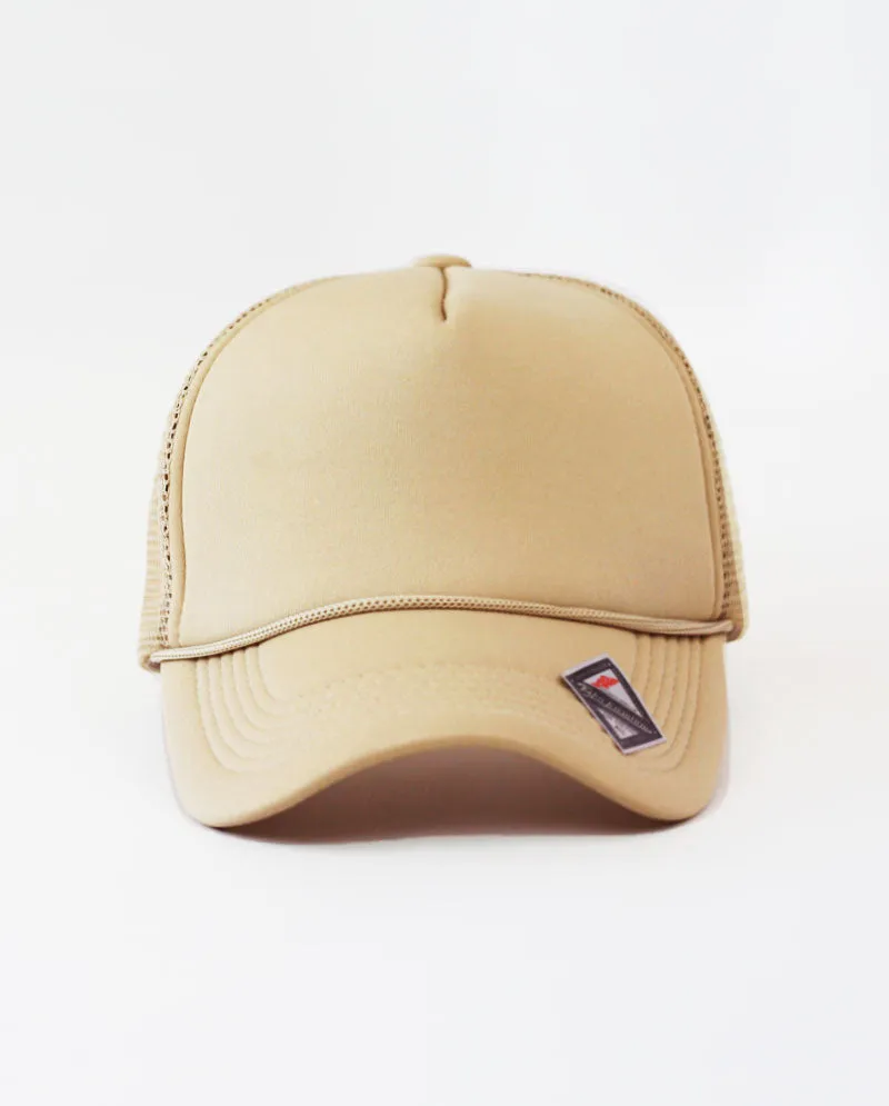 The Hat Depot - Sponge Basic One Color Trucker Cap