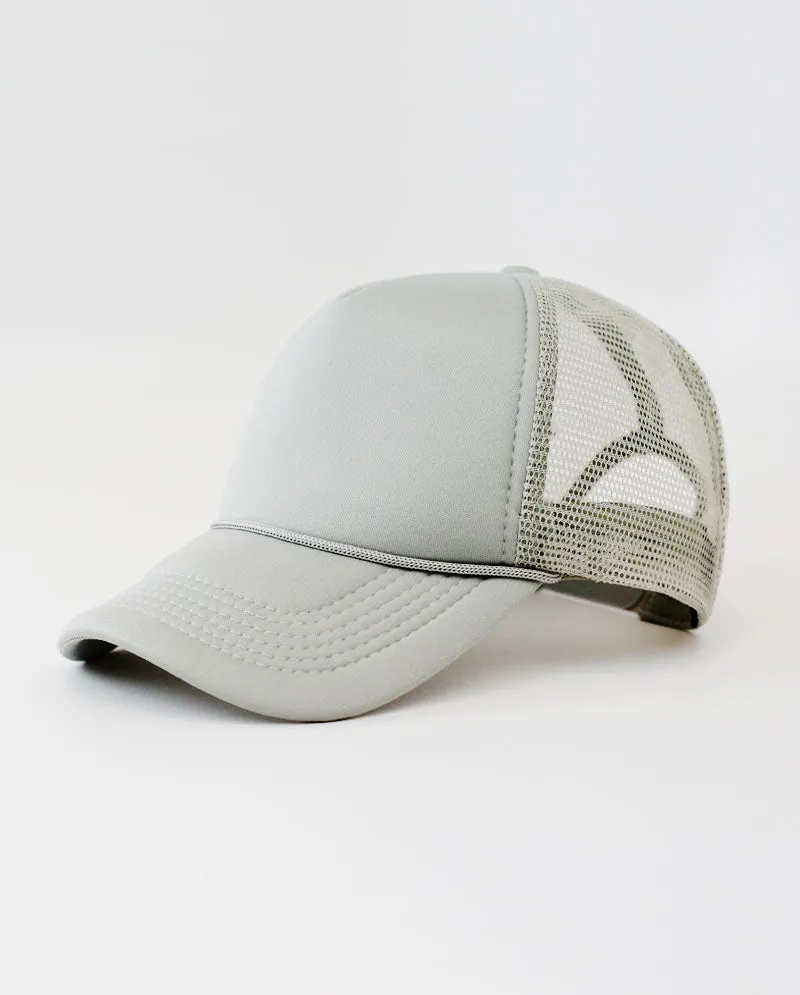 The Hat Depot - Sponge Basic One Color Trucker Cap