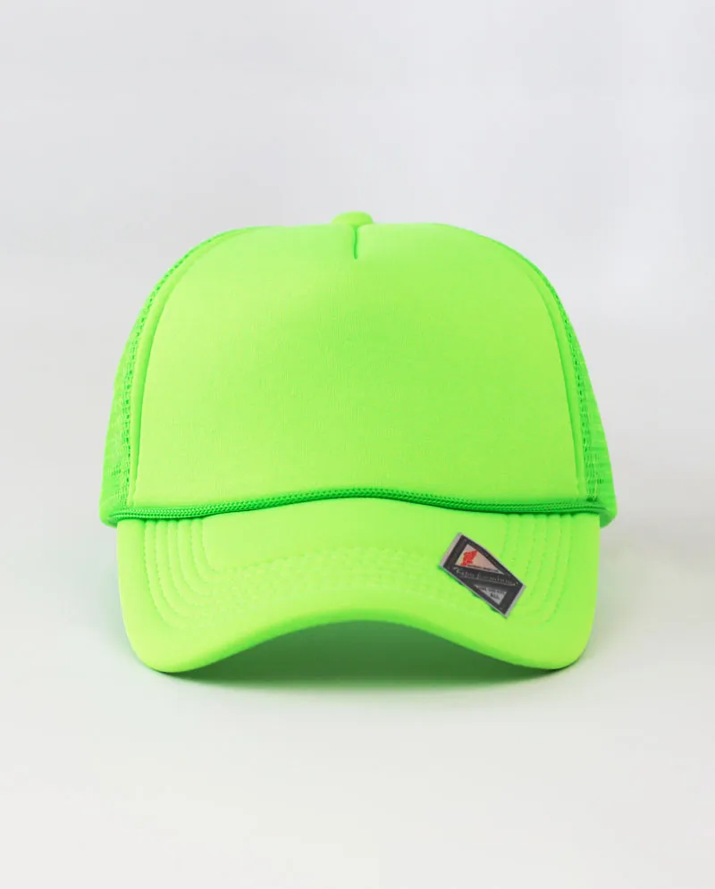 The Hat Depot - Sponge Basic One Color Trucker Cap