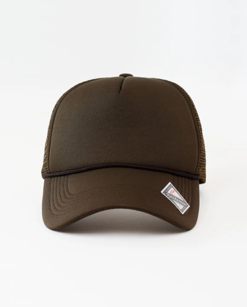 The Hat Depot - Sponge Basic One Color Trucker Cap