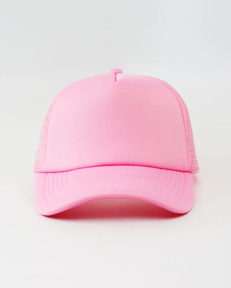 The Hat Depot - Sponge Basic One Color Trucker Cap