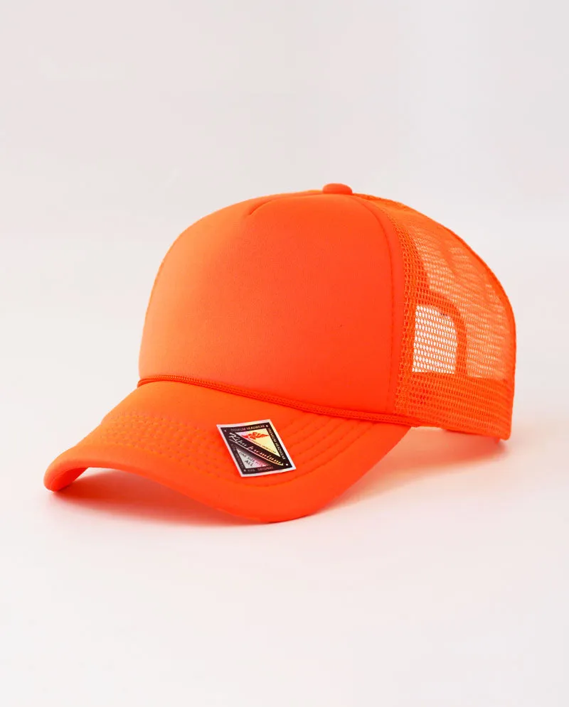 The Hat Depot - Sponge Basic One Color Trucker Cap