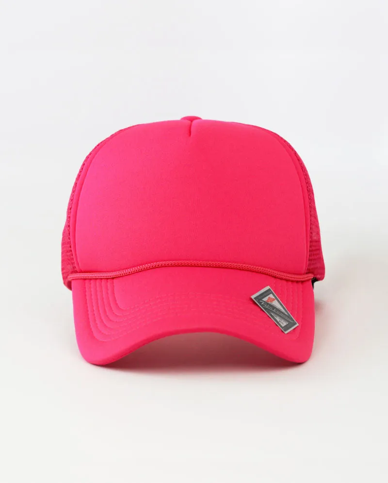 The Hat Depot - Sponge Basic One Color Trucker Cap