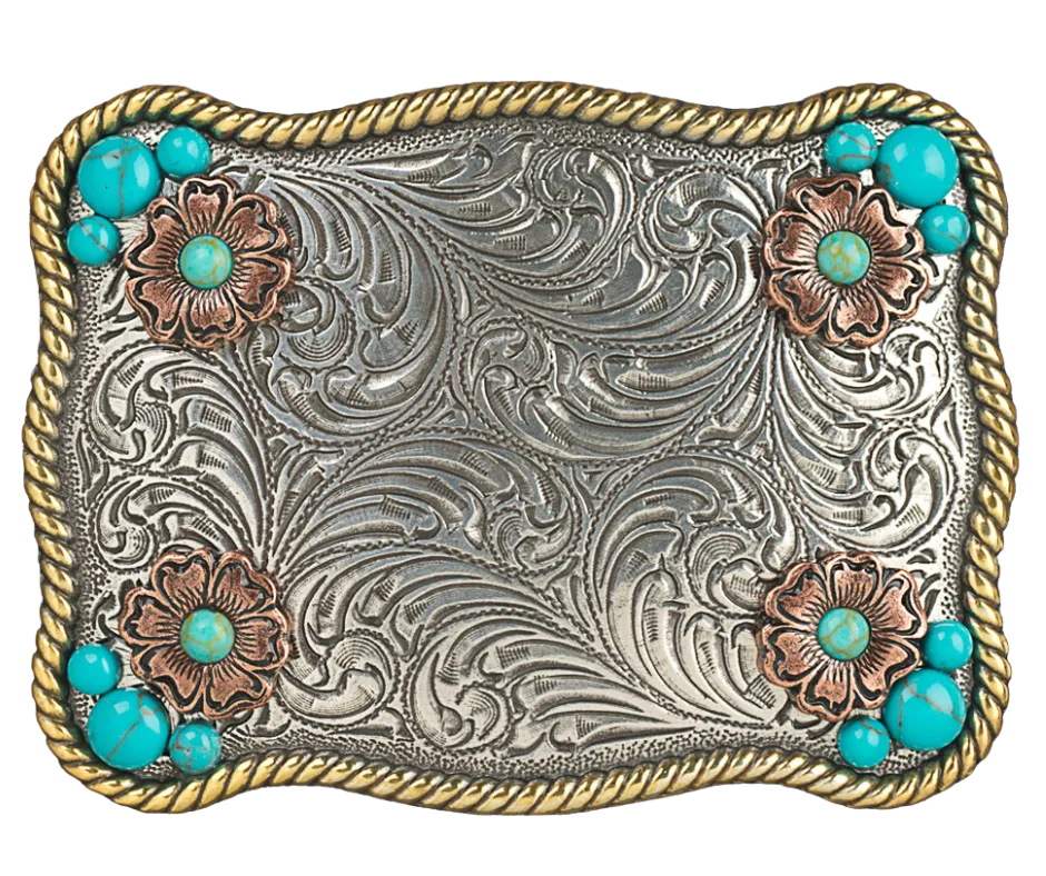 The "Sunset Flower" Belt Buckle