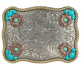 The "Sunset Flower" Belt Buckle