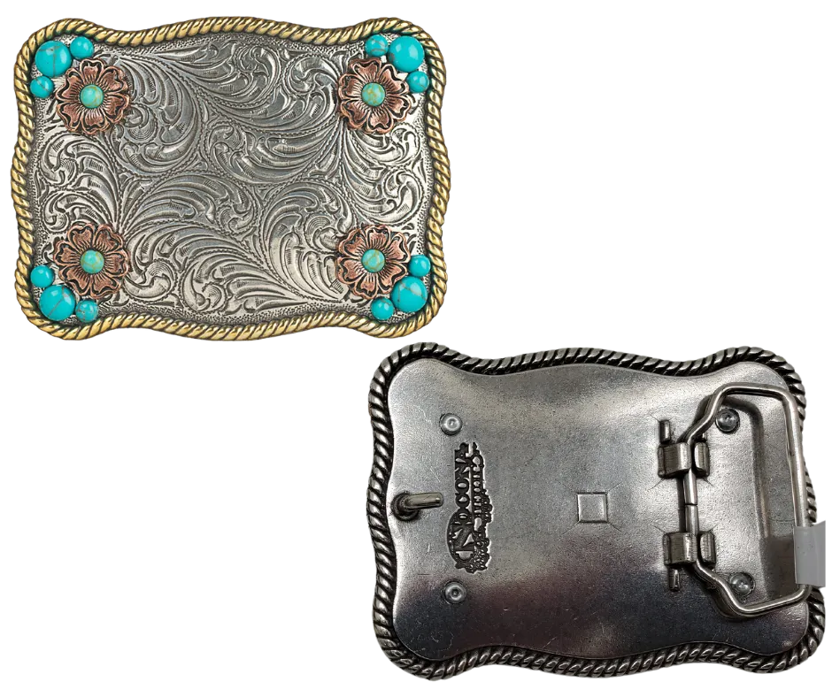 The "Sunset Flower" Belt Buckle