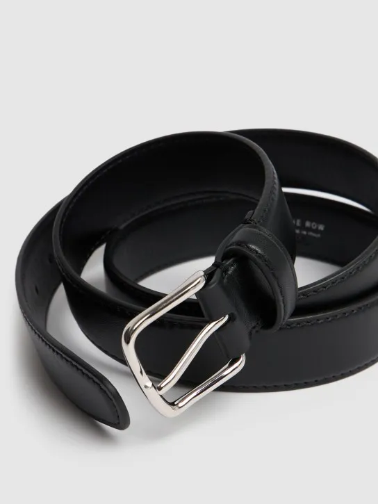 The Row   3cm Classic leather belt 