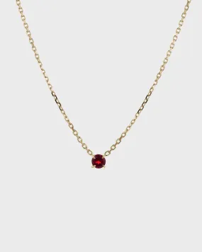 The Ruby Birthstone Necklace