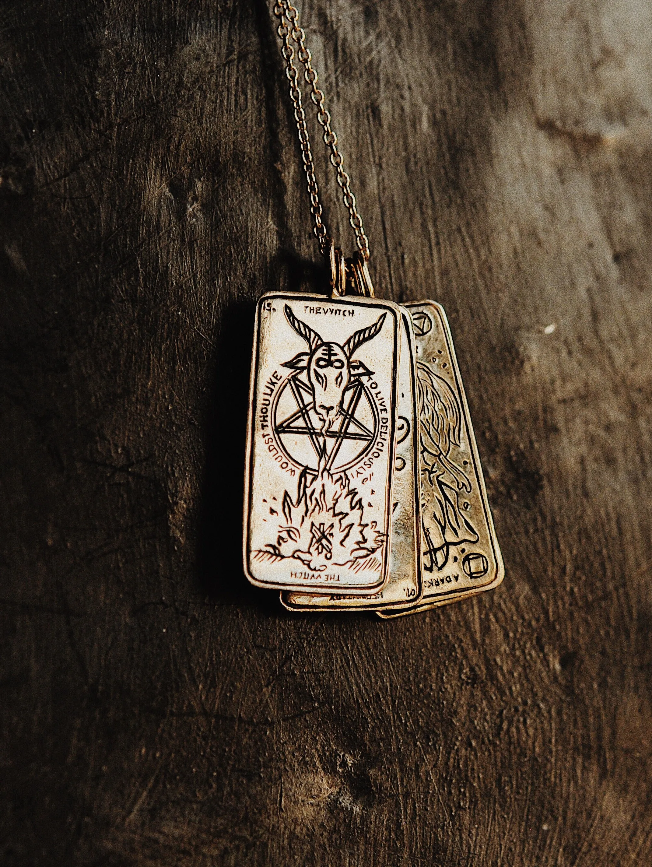 The Witch Tarot Card Necklace