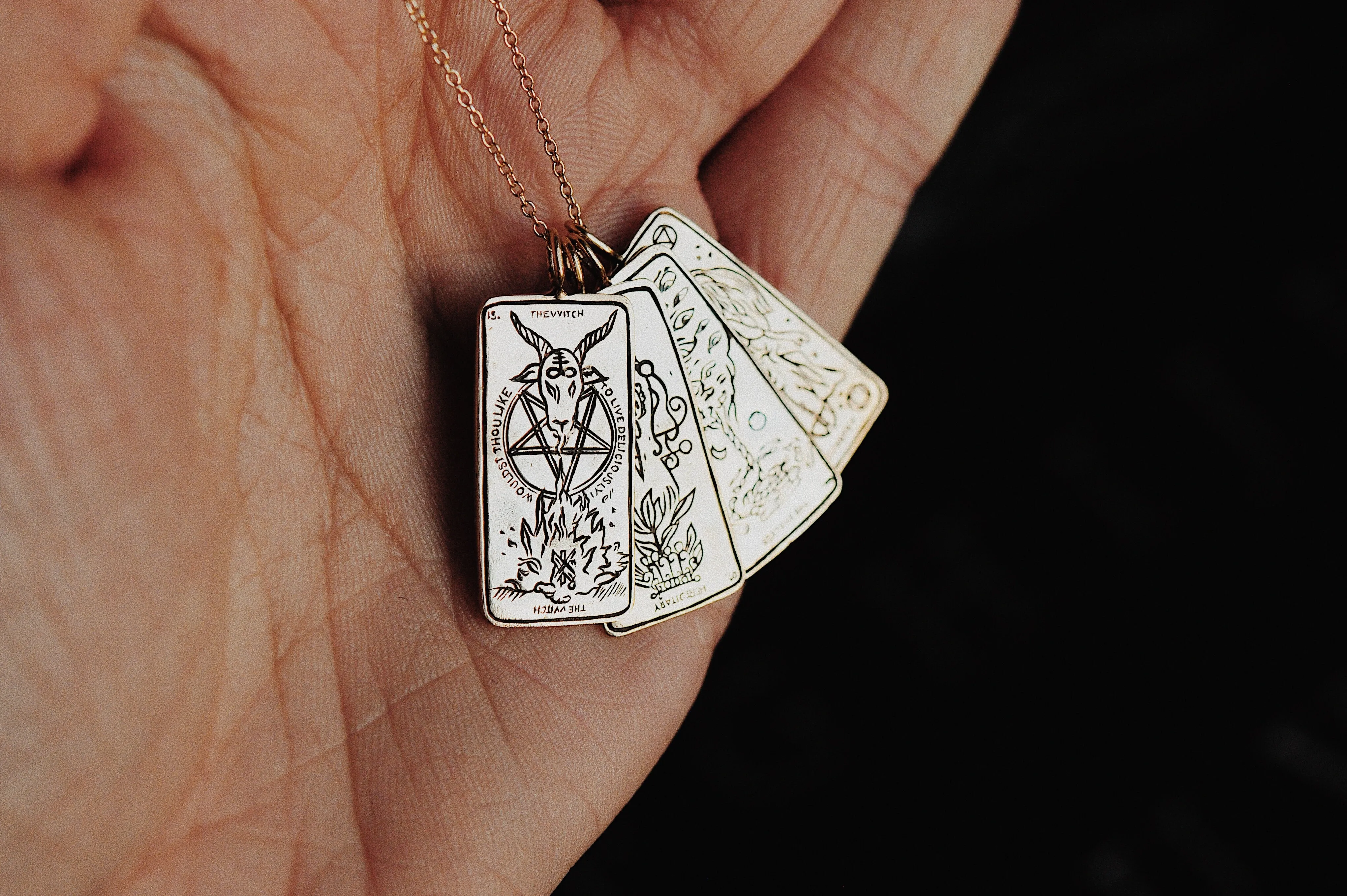 The Witch Tarot Card Necklace