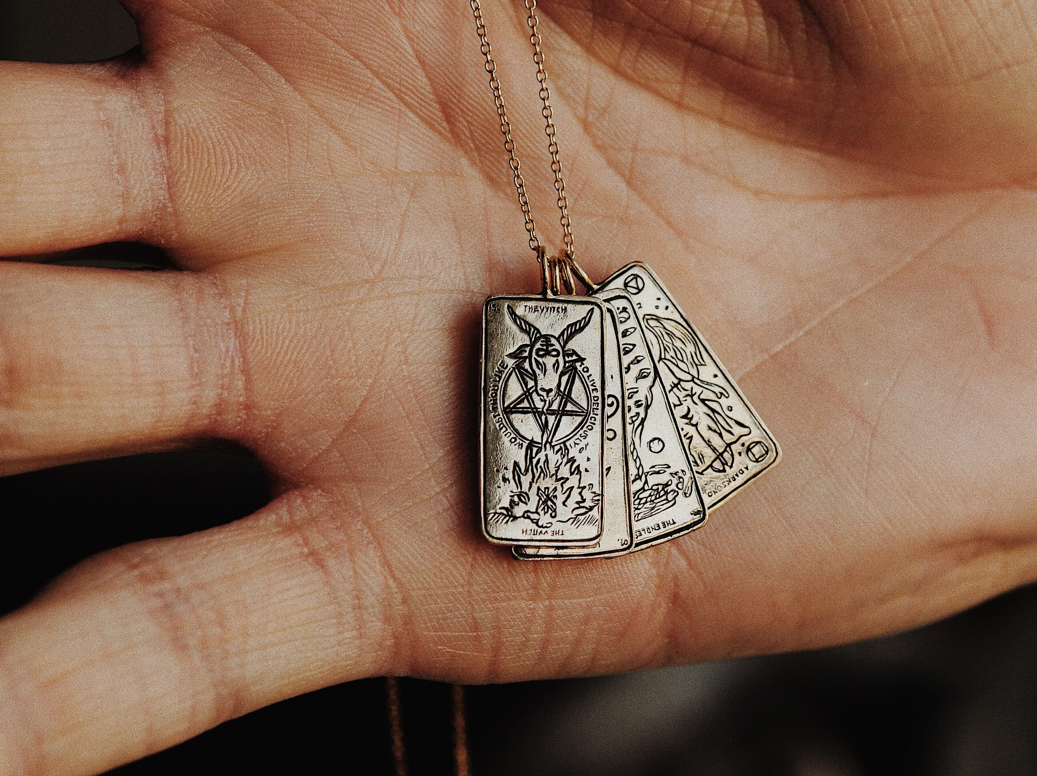 The Witch Tarot Card Necklace