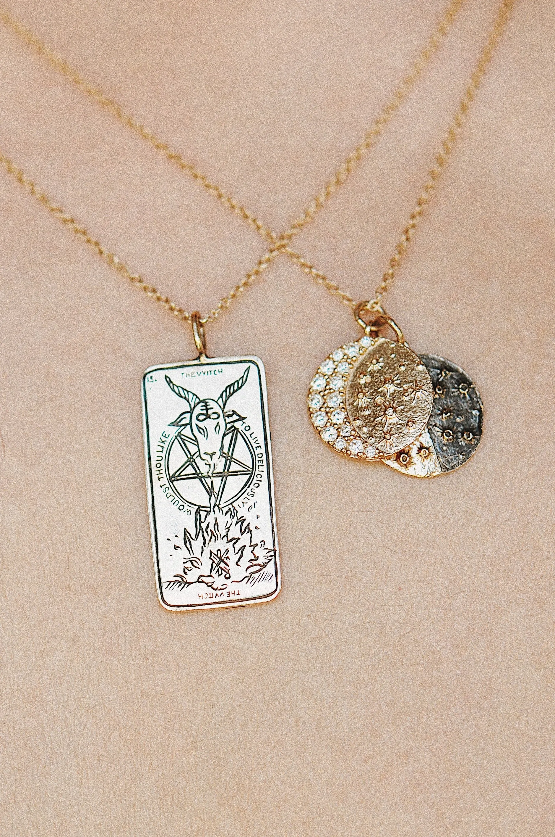 The Witch Tarot Card Necklace