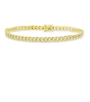 thin cuban link bracelet