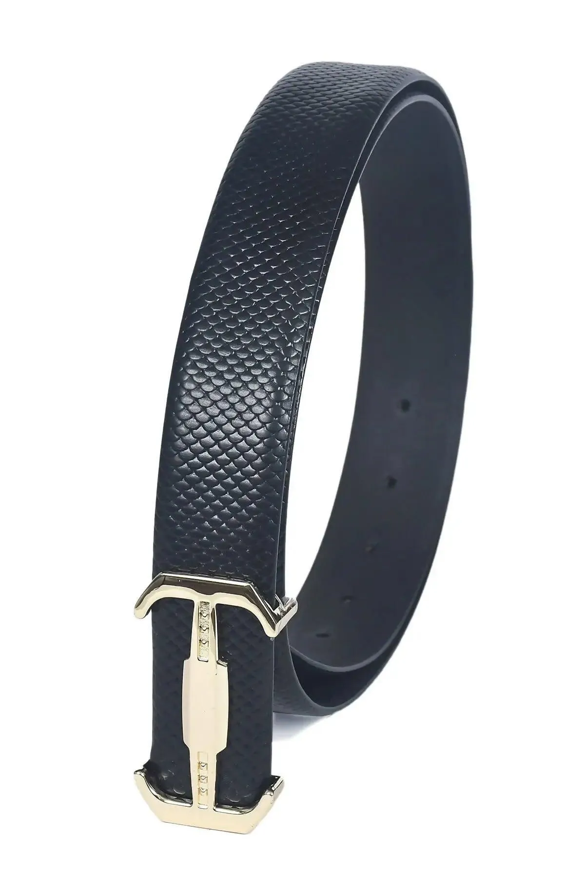 Top Notch Profile Genuine Leather Belt For Men - 1.25 inch Width Color (Black) (TP0049)