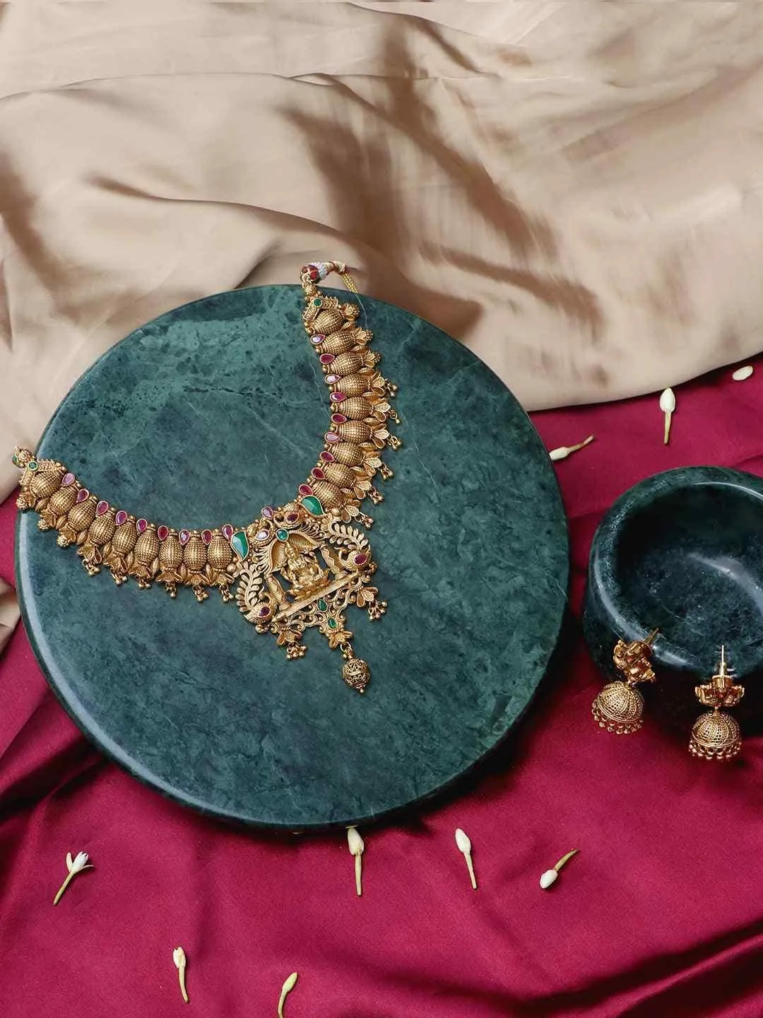 Traditional Mahalakshmi Bridal Necklace Set