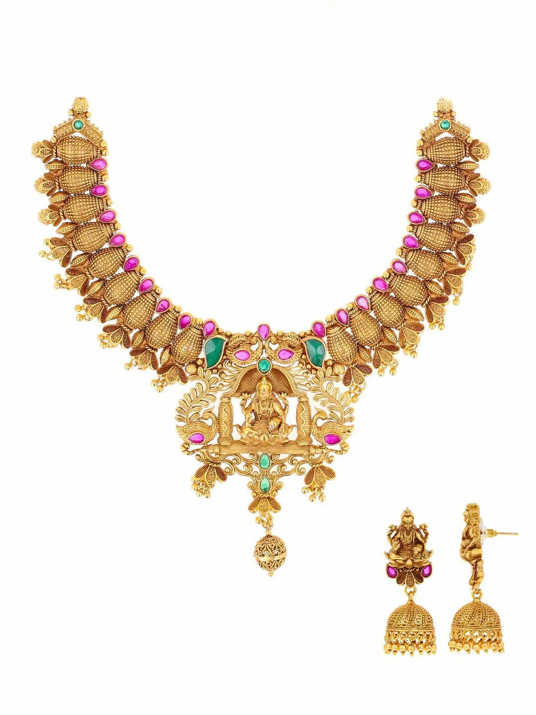 Traditional Mahalakshmi Bridal Necklace Set