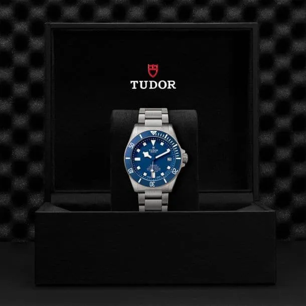 TUDOR Pelagos 42mm Case, Blue Dial, Titanium Bracelet (M25600TB-0001)