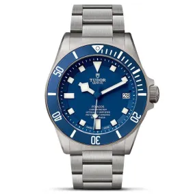 TUDOR Pelagos 42mm Case, Blue Dial, Titanium Bracelet (M25600TB-0001)