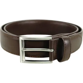 Vangelo Men Classic Dress Belt Coffee