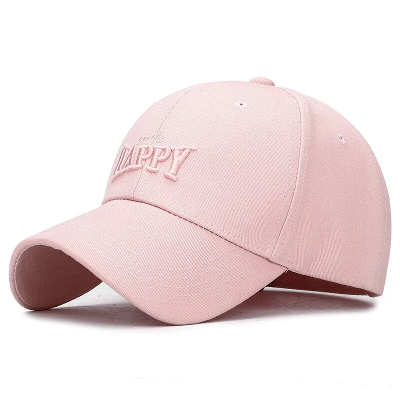 Washed Cotton Baseball Cap For Women Embroidery Letter Snapback Caps High Quality Dad Hat Bone Cap Female