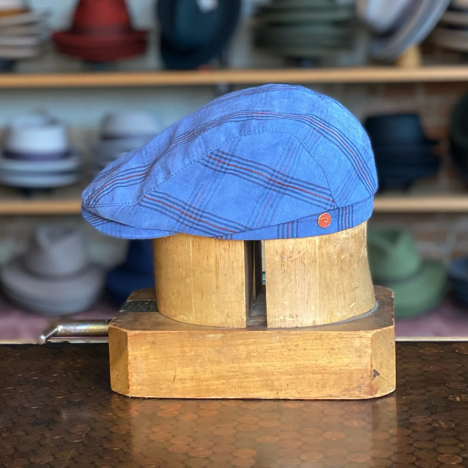 Washed Plaid Frankie Flat Cap