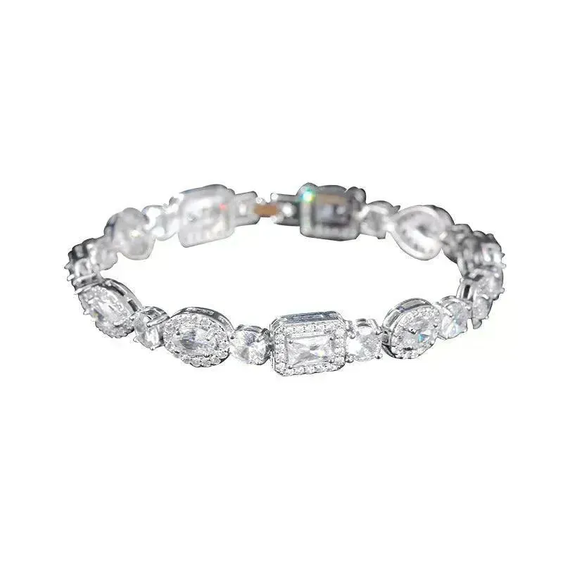 Water Drop Multi-shape Horse Eye Zircon Bracelet