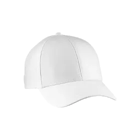 White Men's Leather Caps 100% Genuine Leather Baseball Unisex Cap