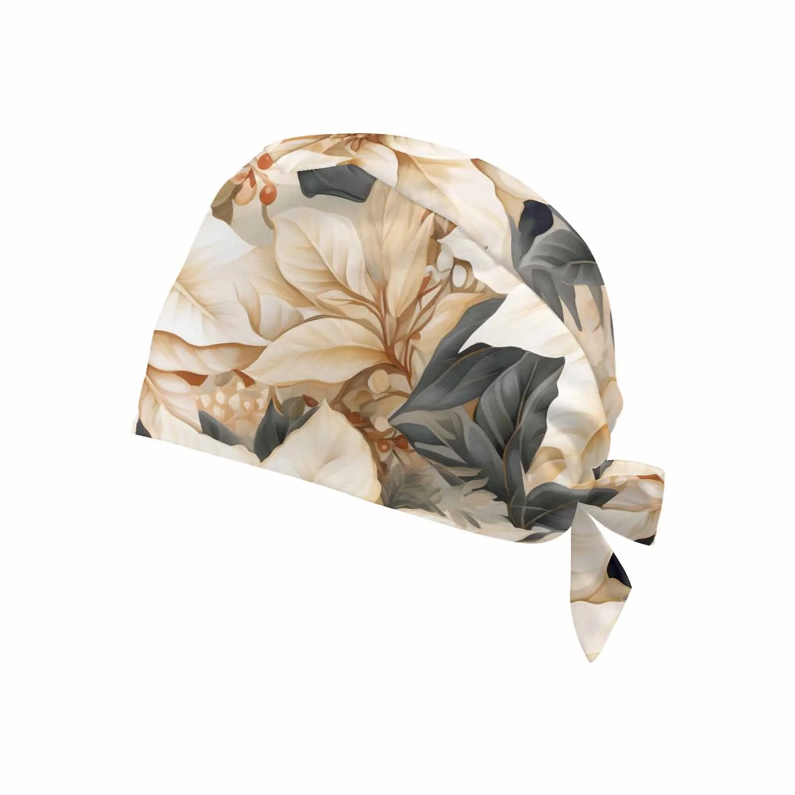 whitepoinsettia  Scrub Cap