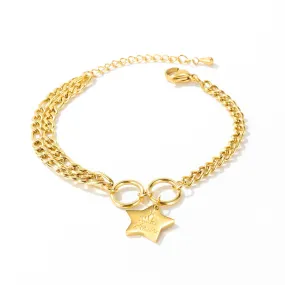 Women's Fashion Crown Star Bracelet