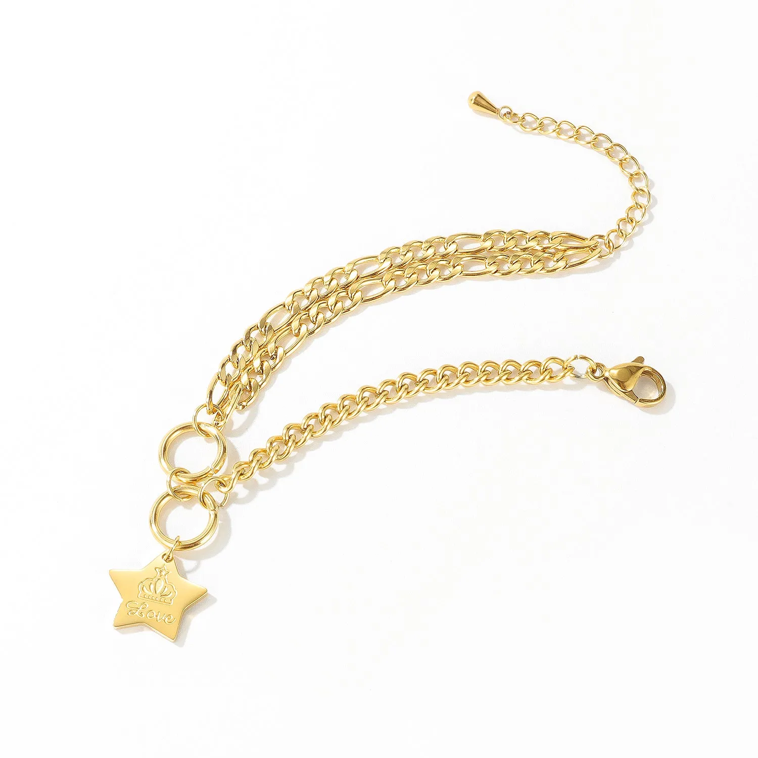 Women's Fashion Crown Star Bracelet