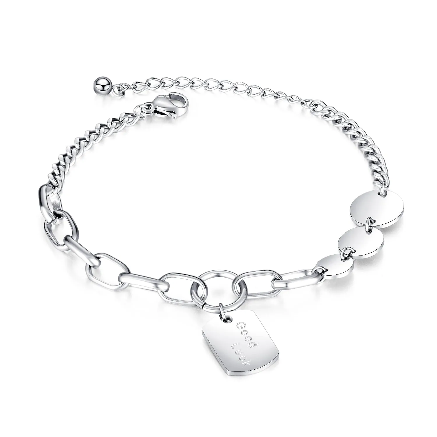 Women's Fashion Good Luck Tag Bracelet