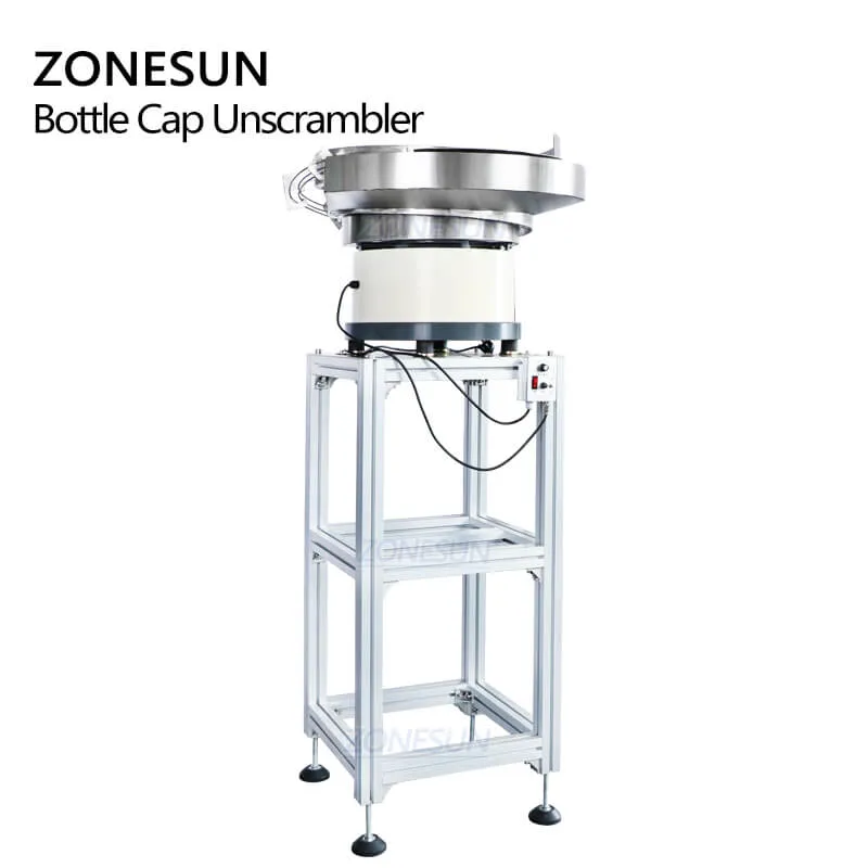 ZONESUN ZS-CVP1 Automatic Custom Bulk Lid Cap Feeder Spray Bottle Bowl Sorter Cap Feeding Machine