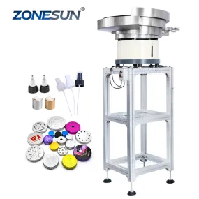 ZONESUN ZS-CVP1 Automatic Custom Bulk Lid Cap Feeder Spray Bottle Bowl Sorter Cap Feeding Machine