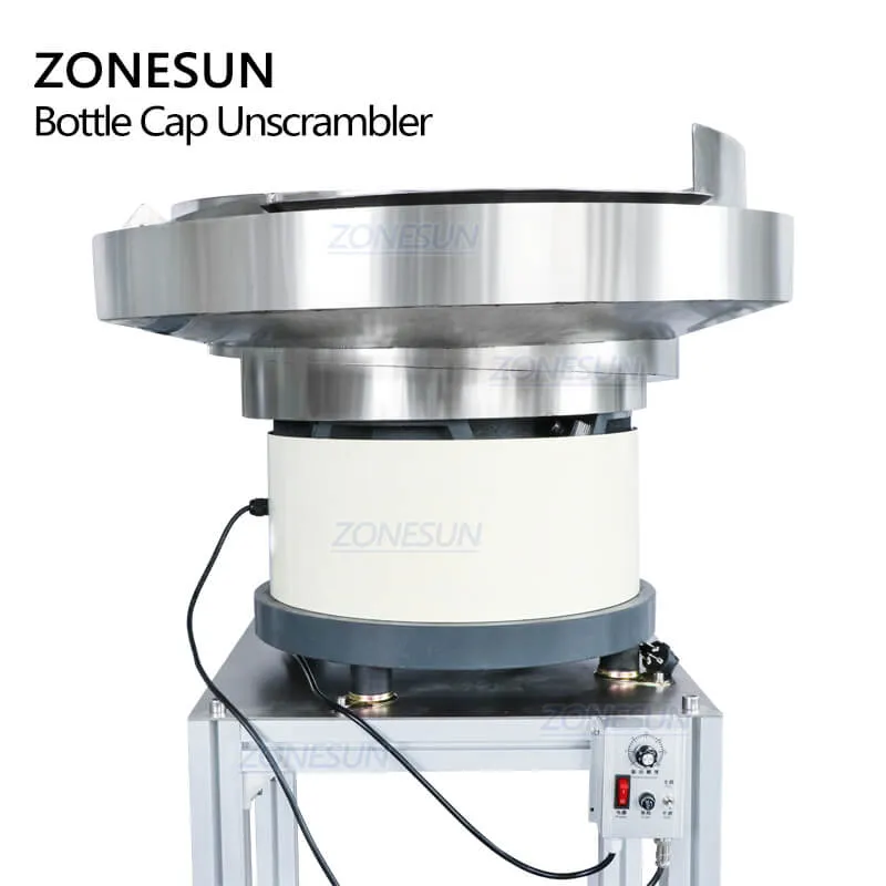 ZONESUN ZS-CVP1 Automatic Custom Bulk Lid Cap Feeder Spray Bottle Bowl Sorter Cap Feeding Machine